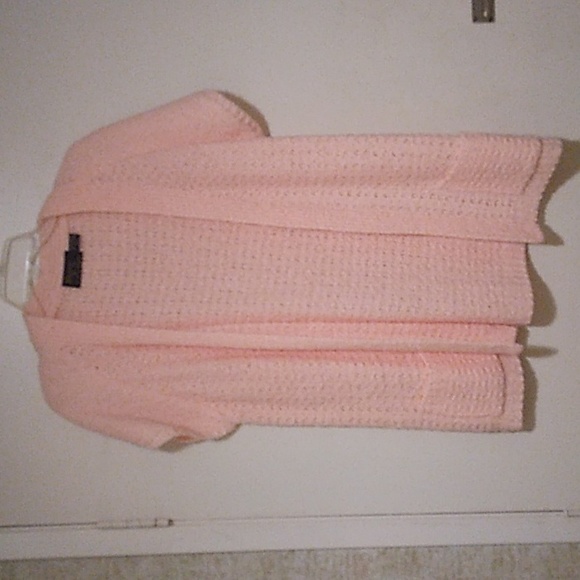 Two Bonnie Lee cable kit open sweaters sz 44 - Picture 3 of 4